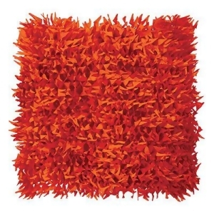Club Pack of 24 Orangish-Red Flame Halloween Tissue Grass Mats 15 x 30 - All