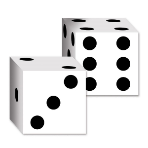 Club Pack of 24 Decorative Casino Dice Party Favor Boxes 6.5 - All