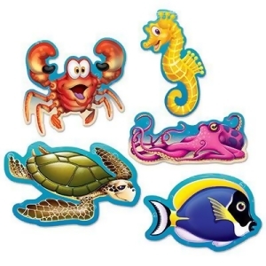 Club Pack of 240 Colorful Under The Sea Mini Cutout Luau Party Decorations 5 - All