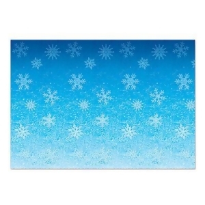 Pack of 6 Blue Sky's Fallen Frozen Snowflakes Backdrop Wall Decoration 4' x 30' - All