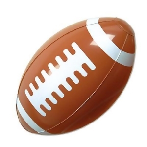 Club Pack of 12 Brown and White Inflatable Football Superbowl Party Decorations 9 - All
