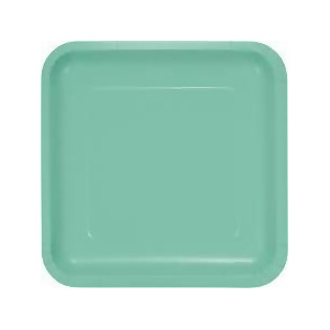 Club Pack of 180 Fresh Mint Green Premium Durable Paper Square Dinner Plates 9 - All
