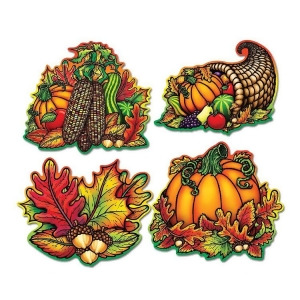 Club Pack of 48 Double Sided Autumn Fall Splendor Cutout Decorations 15.75 - All