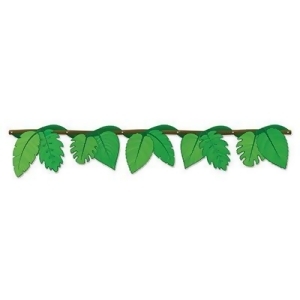 Pack of 12 Green Jungle Vine Jointed Streamer Party Decorations 4.5' - All