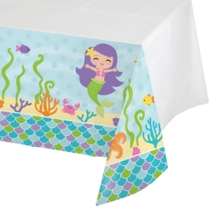 Pack of 6 Mermaid Friends Disposable Rectangle Plastic Party Table Covers 102 - All