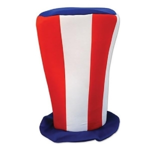 Club Pack of 12 Fourth of July Patriotic Tall Party Top Hats 16 - All