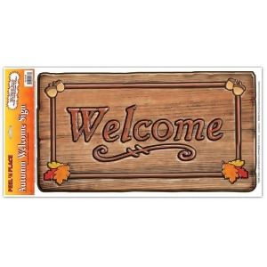 Club Pack of 12 Autumn Welcome Sign Peel 'N Place Decorations 24 - All