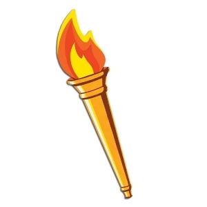 Club Pack of 24 Medieval Torch Cutout Sport Themed Party Decorations 24 - All