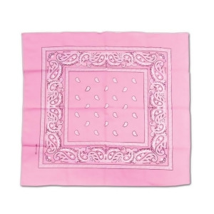 Club Pack of 12 Pink and White Western Paisley Bandana Costume Accessories 22 - All