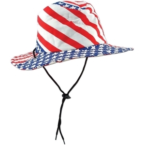 Pack of 6 Red White and Blue Stars and Stripes Patriotic Flag Party Hats 23.5 - All