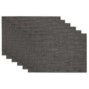 Set of 6 Decorative Grey Tonal Tweed Table Placemats 19 - All