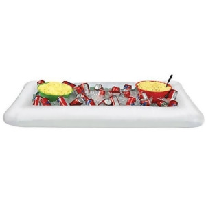 Pack of 6 Multi-Use Inflatable White Buffet Cooler 53.75 - All