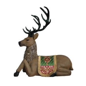 47 Commercial Grade Sitting Reindeer Fiberglass Christmas Decoration - All