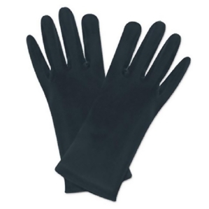 Club Pack of 24 Jet Black Glove New Year's Party Costume Accessories - All