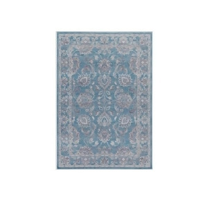 5.33' x 7.66' Paisley Place Tangy Teal Dolphin Gray and Khaki Beige Area Throw Rug - All