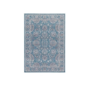 5.33' x 7.66' Paisley Place Tangy Teal Dolphin Gray and Khaki Beige Area Throw Rug - All