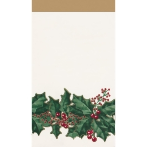 Club Pack of 192 Winter Holly Premium 3-Ply Disposable Party Paper Guest Napkins 8 - All