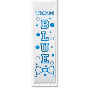 Pack of 30 White Team Blue Baby Boy Shower Party Favor Ribbons 6.25 - All