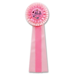 Pack of 3 Two-Tone Pink Mom to Be Baby Shower Deluxe Rosette Ribbons 13.5 - All