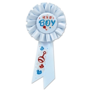 Pack of 6 Light Blue Its a Boy New Baby Shower Rosette Ribbons 6.5 - All