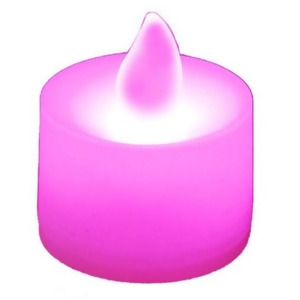 Club Pack of 12 Led Lighted Battery Operated Pink Tea Light Candles - All