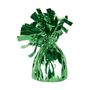 Club Pack of 12 Metallic Green Party Balloon Weight Decorative Birthday Centerpieces 6 oz. - All