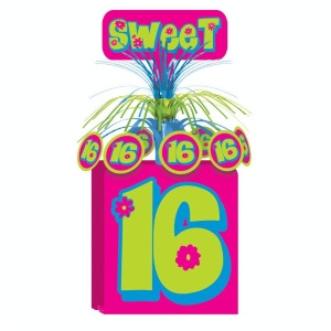 Pack of 12 Hot Pink Sweet 16 Birthday Party Cascading Table Centerpieces 15 - All
