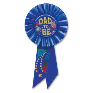 Pack of 6 Blue Dad to Be Baby Shower Party Celebration Rosette Ribbons 6.5 - All