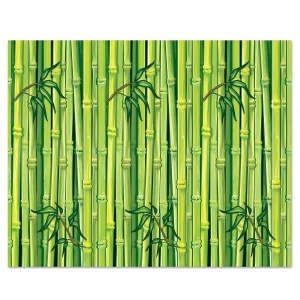 Pack of 6 Jungle Bamboo Photo Backdrop Wall Decorations 4' x 30' - All