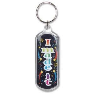 Pack of 6 Colorful I Made It Graduation Key Chains 4 - All