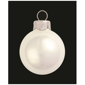 4Ct Pearl Polar White Glass Ball Christmas Ornaments 4.75 120mm - All