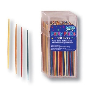 Club Pack of 3600 Festive Multi-Colored Plastic Party Hors D'oeuvres Food Picks - All