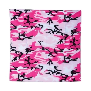 Pack of 12 Camouflage Themed Pink Bandana Costume Accessories 22 - All