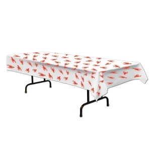 Club Pack of 12 Crawfish Rectangle Tablecovers 54 x 108 - All