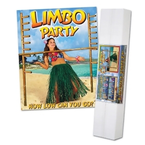 How Low Can You Go Luau Limbo Party Kit with Limbo Music Cd 6' - All