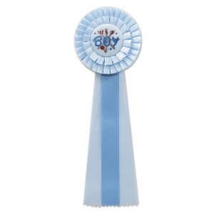 Pack of 3 Two-Tone Blue Its a Boy Baby Shower Deluxe Rosette Ribbons 13.5 - All