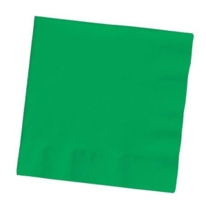 Club Pack of 500 Emerald Green 3-Ply Paper Party Lunch Napkins 6.5 - All