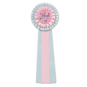 Pack of 3 Pink and Blue Mom to Be Baby Shower Deluxe Rosette Ribbons 13.5 - All