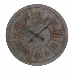 32 Distressed Oversize Industrial Style Roman Numeral Display Wall Clock - All