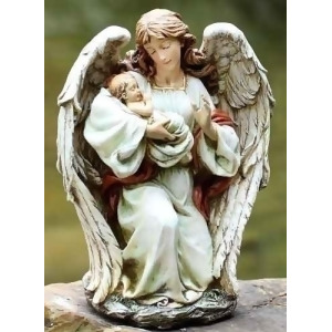 17 Joseph's Studio Angel Holding Baby Outdoor Garden Statue - All