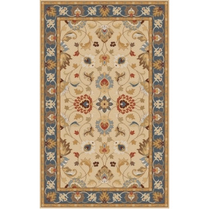 3' x 12' Augustus Slate Blue and Warm Tan Hand Tufted Wool Area Throw Rug Runner - All