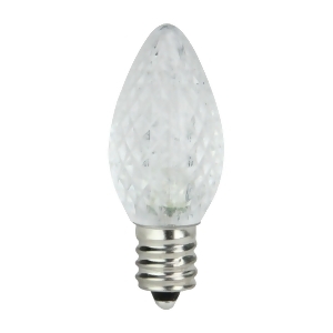Club Pack of 25 Led C7 Pure White Replacement Christmas Light Bulbs - All