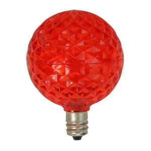 Club Pack of 25 Led G50 Red Replacement Christmas Light Bulbs E12 Base - All