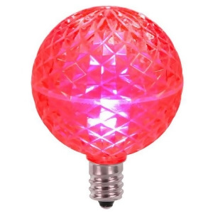 Club Pack of 25 Led G50 Pink Replacement Christmas Light Bulbs E12 Base - All