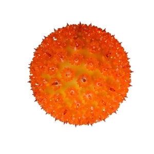 10 Orange Lighted Twinkling Starlight Sphere Christmas Decoration - All