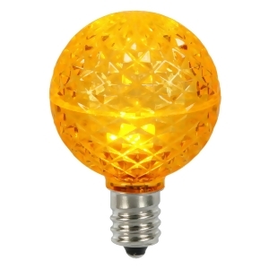 Club Pack of 25 Led G50 Amber Yellow Replacement Christmas Light Bulbs E17 Base - All