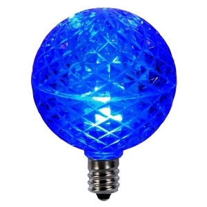 Club Pack of 25 Led G50 Blue Replacement Christmas Light Bulbs E12 Base - All