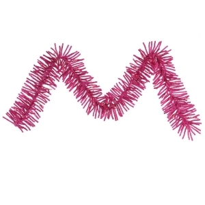 9' x 10 Pre-Lit Hot Pink Spruce Artificial Christmas Garland Clear Lights - All