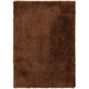 3' x 5' Halcyon Russet Brown Ultra Plush Hand Woven Area Throw Rug - All