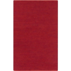 3.5' x 5.5' Solid Bright Red Tonga Designed Area Throw Rug - All